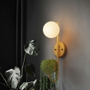 Minimalist Study Room Wall Sconce 1 Bulb 9.5 Inchs Wide Refreshing Macaroon Plant Wall Lighting Ideas