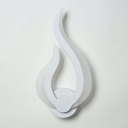 Flame Shape Arcylic Wall Lamp 12.5 Inchs Wide Wall Sconce Lighting for Living Room