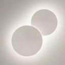 Creative Eclipse Wall Lighting Fixtures Modern Metal LED Wall Mount Lamp for Living Room in White
