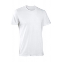 Leisure Solid Color Mens Tee Top Short-Sleeved Round Neck Loose Fit T-Shirt