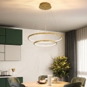 Contemporary Style Ceiling Lighting Gold Hollow Round Bedroom LED Ceiling Mounted Fixture