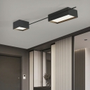 Contemporary Acrylic LED Squared Flush Mount Ceiling Lighting for Living Room