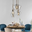 Nordic Style Glass Shade Metal LED Hanging Pendant Lights with 39