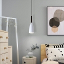 Modern Metal Suspension Light in Black/White Hanging Light for Sleeping Room