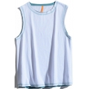 Basic Pure Color Men's Tank Top Sleeveless Crew Neck Relaxed Fitted Tank Top