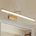 Modern Style Mirror Cabinet Bathroom Wall Lights Metal Linear Shade LED Ambient Vanity Lighting