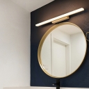 Rectangle Vanity Mirror Lights Modern Style Metal LED Vanity Sconce in Black