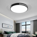3 Colors Light Contemporary Ceiling Light with LED Light 2 Inchs Height Acrylic Shade Flush Mount Ceiling Light for Hallway