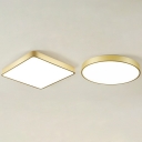 Gold Geometric Flush Mount Light 3 Colors Light Modernist 2