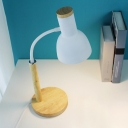 Minimalistic Macaroon Style Single-Bulb Bell Table Lamp Metal Shade Bedside Table Lighting