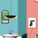 Modern Style UFO Shaped Pendant Light Metal 1 Light Hanging Lamp for Restaurant