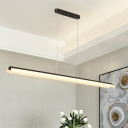 Linear Hanging Lights Warm Light Pendant Light Fixtures for Office Meeting Room Dinning Room