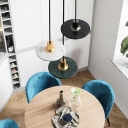 Nordic Style LED Hanging Light Metal Stone Pendant Light for Dinning Room