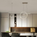Linear Arcylic Simplicity LED Island Light Modern Dining Room 39.5