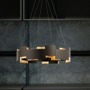 Postmodern Hanging Lights Metal Chandelier for Living Room Dining Room