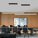 Minimalism Island Ceiling Light Black Color Pendant Light Fixtures for Office Meeting Room Dining Room