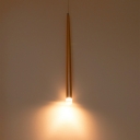 Cone Metal LED Hanging Light Modern Style Acrylic Pendant Light for Bar