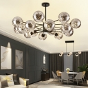 Contemporary Chandeliers Glass Ceiling Chandelier for Living Room