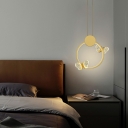 Butterfly Pendant Lighting Postmodern Geometric Shape Ceiling Light for Bedroom