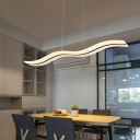 Modern Style Hanging Lights Liner Pendant Light Fixtures for Office Room Dining Room