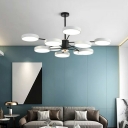 Modern Style Hanging Lights 10 Head Chandelier for Living Room Dinning Room