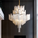 Tassel Shape Hanging Lights Chandelier for Living Room Hotel Lobby Dining Room