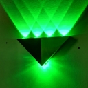 Metal Modern Style Wall Light LED Fixture Black Triangle LED Wall Sconce for Bedroom