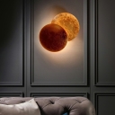 1 Light Round Disc Wall Lighting Ideas Rotatable Sconce Light with Contemporary Style
