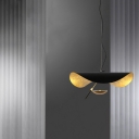 Modern Style UFO Shaped Chandelier Metal 1 Light Chandelier for Bedroom