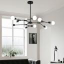 Industrial Style Branches Shaped Chandelier Metal 9 Light Chandelier for Living Room