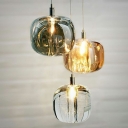 Irregular LED Decorative Pendant Light Modern Style Glass Hanging Light for Shopwindow