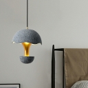 Uniquely Shaped Cement Hanging Light Postmodern 3 Colors Light Pendant Lighting for Living Room