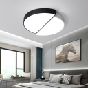 Splicing Flush Mount Lamp Contemporary Modern Metal and Acrylic Shade LED Light for Hallway, 16.5