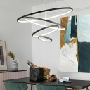 Modern Style Multi-layer Hanging Lights White Light Pendant Light Fixtures for Dining Room Living Room