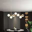 Contemporary Island Lighting 7 Head Chandelier Lamp for Bar Dining Room