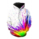 Hot Boys Hoodie 3D Printed Drawstring Pocket Detailed Regular Fit Long-Sleeved Hooded Hoodie