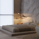 Japanese Style LED Hanging Light Creative Wood Shade Pendant Light for Homestay