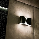 Modern Wall Lighting Ideas Curved 2 Lights Wall Lighting Fixtures with Metal