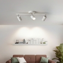 Tube Living Room Ceiling Track Lighting Iron Shade Modernism Semi Flush Light Fixture