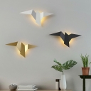Metal Decoration Wall Lamp Postmodern Bird Shape in Warm Light LED Sconce Lighting