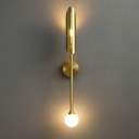 Glass Wall Mounted Light Single Lights Gold Affliction Finish Wall Light Lamp Sconce