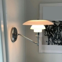 Glass Single Light Wall Sconce Light Fixture Industrial-Style Wall Light Fixtures