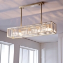 Modern Style Island Ceiling Light Crystal Chandelier for Living Room