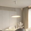 Circular LED 1 Light Hanging Lights Modern Minimalist White Nordic Ceiling Light Fixtures for Living Room