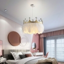 Modern Style Hanging Lights Feather Hanging Light Kit for Children's Room