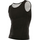 Elegant Vest Whole Colored Round Neck Slim Fitted Sleeveless Tank Top for Men