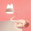 Minimal Style 1-Head Plastic Table Lamp Small Desk Lamp Reading Light