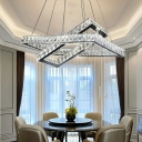 Modern Style Hanging Lights Crystal Chandelier for Living Room Dining Room Bedroom