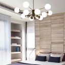 Contemporary Chandeliers 12 Head Drop Lamps for Living Room Study Bedroom