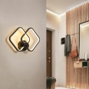 Wall Sconce Light 2 Lights Contemporary Modern Metal and Acrylic Shade LED Light for Kitchen, 9